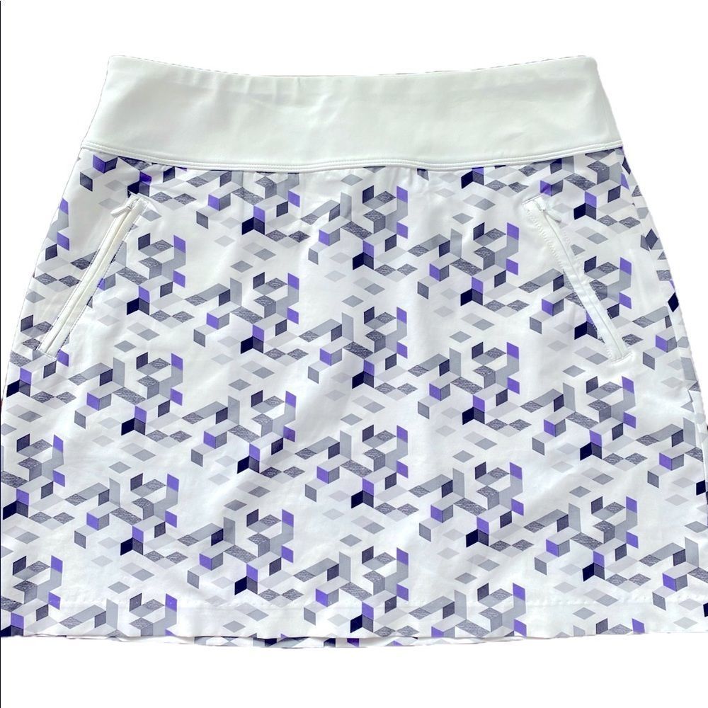 Cutter&buck Annika Skirt UPF 50 - 6 white /gray/violet , nylon spandex